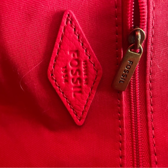 Fossil Leather Handbag Purse Tote - Picture 11 of 14